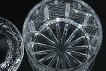 Load image into Gallery viewer, Large Cut Crystal Lidded Jar Candy Dish with Starburst Base
