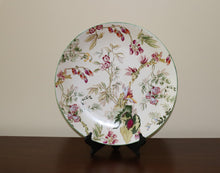 Load image into Gallery viewer, 16&quot; Round Floral Decorative Plate – Botanical Style
