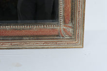 Load image into Gallery viewer, Large Ornate Tuscan Style Wall Mirror Distressed Red Gold Frame 43 x 55
