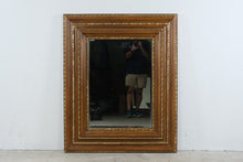 Load image into Gallery viewer, Traditional Carved Wood Beveled Wall Mirror Gold Gilt Trim 44 x 54
