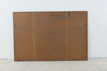 Load image into Gallery viewer, Vintage Mahogany Wall Mirror Etched Star Rosettes Large Rectangular Dresser Mirror
