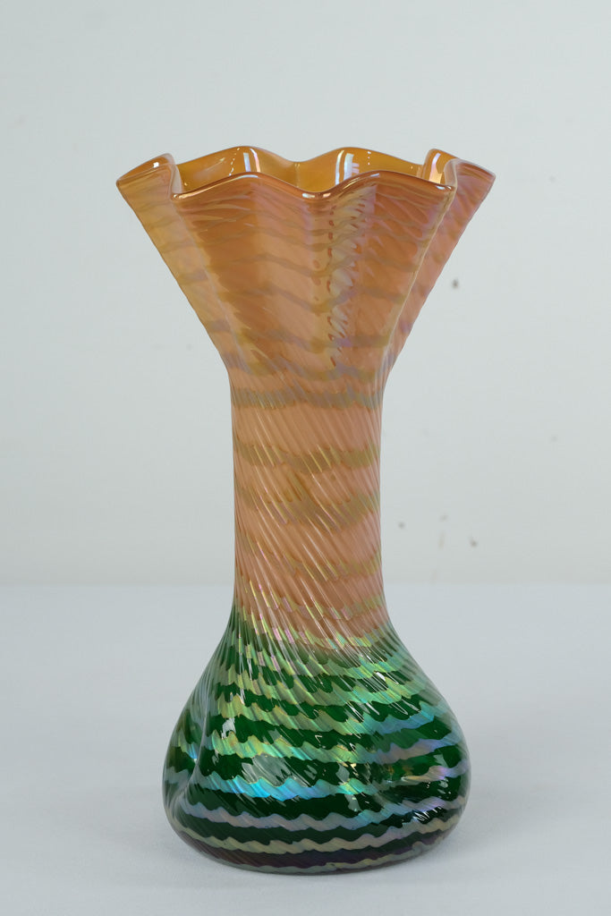 Extremely Rare Rindskopf Iridescent Art Glass Vase – 8
