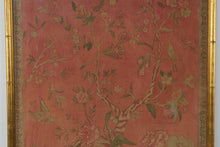 Load image into Gallery viewer, Indian Palampore Style Chintz Tree of Life Textile Art Framed Gold Bamboo 35 x 69
