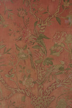 Load image into Gallery viewer, Indian Palampore Style Chintz Tree of Life Textile Art Framed Gold Bamboo 35 x 69

