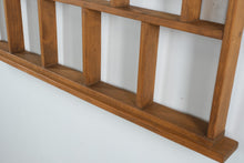 Load image into Gallery viewer, Vintage Wooden Wall Curio Shelf 45 x 34 Grid Display Rack
