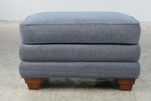 Load image into Gallery viewer, La-Z-Boy Courtney Blue Upholstered Ottoman 024461
