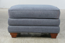 Load image into Gallery viewer, La-Z-Boy Courtney Blue Upholstered Ottoman 024461
