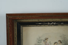 Load image into Gallery viewer, Antique Le Follet 2376 Hand Colored French Fashion Plate Engraving 15x17
