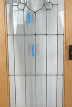 Load image into Gallery viewer, Vintage Leaded Beveled Glass Wood Door 30 x 79 5 Architectural Salvage
