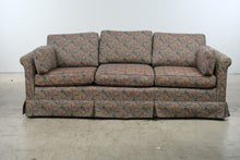 Load image into Gallery viewer, Vintage Floral Leaf Upholstered Couch 84 Inch Traditional Sofa
