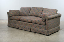 Load image into Gallery viewer, Vintage Floral Leaf Upholstered Couch 84 Inch Traditional Sofa
