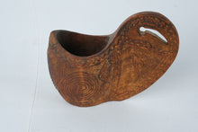 Load image into Gallery viewer, Hand Carved Wooden Scandinavian Kuksa Style Cup Folk Art Decor 5.5 Inch

