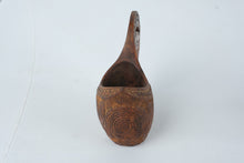 Load image into Gallery viewer, Hand Carved Wooden Scandinavian Kuksa Style Cup Folk Art Decor 5.5 Inch
