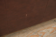 Load image into Gallery viewer, Brown Leather Sofa 90 Inch Modern Transitional Couch
