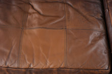 Load image into Gallery viewer, Brown Leather Sofa 90 Inch Modern Transitional Couch
