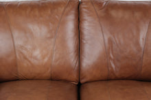 Load image into Gallery viewer, The Hamilton Rich Brown Leather Loveseat
