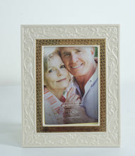 Load image into Gallery viewer, Lenox Portrait Gallery 50th Anniversary Photo Frame – 5x7 Porcelain Frame with Gold Accents, New in Box
