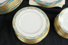 Load image into Gallery viewer, Vintage Lenox Belleville Sea Green 60 Piece China Dinnerware Set Service for 12 USA
