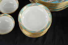Load image into Gallery viewer, Vintage Lenox Belleville Sea Green 60 Piece China Dinnerware Set Service for 12 USA
