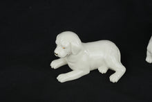 Load image into Gallery viewer, Lenox Porcelain Puppy Figurines Set of 2 White Bone China Dogs
