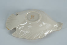 Load image into Gallery viewer, Lenox Dove Collection Porcelain Dish – 8" Ivory Sculpted Dove Bowl w/ 24K Gold Trim, Made in USA
