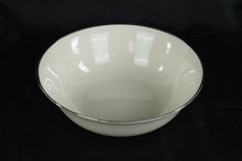 Load image into Gallery viewer, Lenox Montclair Porcelain Serving Bowl with Platinum Rim, Made in USA
