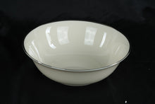 Load image into Gallery viewer, Lenox Montclair Porcelain Serving Bowl with Platinum Rim, Made in USA
