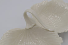 Load image into Gallery viewer, Lenox Monticello Collection Ivory Porcelain Double Leaf Handled Nut / Candy Dish – Made in USA
