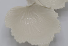 Load image into Gallery viewer, Lenox Monticello Collection Ivory Porcelain Double Leaf Handled Nut / Candy Dish – Made in USA
