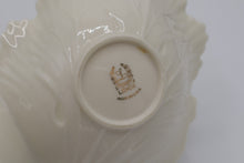 Load image into Gallery viewer, Lenox Monticello Collection Ivory Porcelain Double Leaf Handled Nut / Candy Dish – Made in USA
