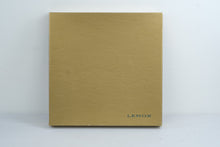 Load image into Gallery viewer, Lenox Ivory Embossed Feather Cake Plate Gold Trim 11 5 Inch USA with Box
