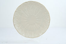 Load image into Gallery viewer, Lenox Ivory Embossed Feather Cake Plate Gold Trim 11 5 Inch USA with Box
