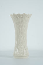 Load image into Gallery viewer, Lenox “Woodland” Textured Ivory Porcelain Vase – 8.5" Elegant Fluted Display Piece
