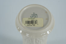 Load image into Gallery viewer, Lenox “Woodland” Textured Ivory Porcelain Vase – 8.5" Elegant Fluted Display Piece
