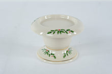 Load image into Gallery viewer, Lenox Holiday Pillar Candle Holder Holly Berry Gold Trim
