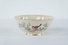 Load image into Gallery viewer, Lenox Serenade China Serving Bowl Floral Gold Trim USA
