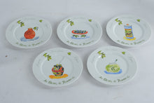 Load image into Gallery viewer, Revol Les Olives de Provence Appetizer Plates Set of 5 Crate and Barrel 7.5 Inch

