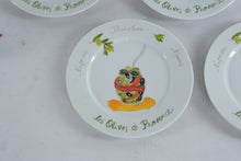 Load image into Gallery viewer, Revol Les Olives de Provence Appetizer Plates Set of 5 Crate and Barrel 7.5 Inch
