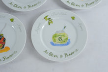 Load image into Gallery viewer, Revol Les Olives de Provence Appetizer Plates Set of 5 Crate and Barrel 7.5 Inch
