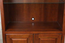 Load image into Gallery viewer, Lexington Solid Wood Library Bookcase Cabinet with Glass Shelves and Lighting
