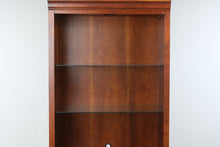 Load image into Gallery viewer, Lexington Solid Wood Library Bookcase Cabinet with Glass Shelves and Lighting
