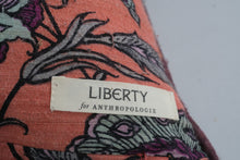 Load image into Gallery viewer, Liberty for Anthropologie Floral Throw Pillow Coral Pink Purple 19 Inch Boho
