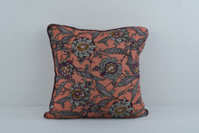 Load image into Gallery viewer, Liberty for Anthropologie Floral Throw Pillow Coral Pink Purple 19 Inch Boho
