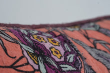 Load image into Gallery viewer, Liberty for Anthropologie Floral Throw Pillow Coral Pink Purple 19 Inch Boho
