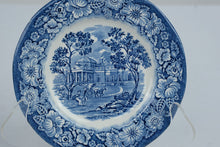 Load image into Gallery viewer, Vintage Liberty Blue Monticello 6 Inch Saucer Staffordshire England
