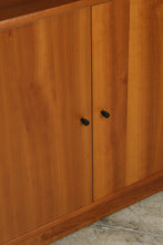 Load image into Gallery viewer, Contemporary Cherry Bookcase Cabinet with Storage Doors and Adjustable Shelves
