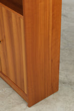 Load image into Gallery viewer, Contemporary Cherry Bookcase Cabinet with Storage Doors and Adjustable Shelves
