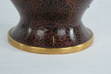 Load image into Gallery viewer, Cloisonné Enamel Ginger Jar with Floral Motif and Gilt Mounts
