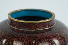 Load image into Gallery viewer, Cloisonné Enamel Ginger Jar with Floral Motif and Gilt Mounts

