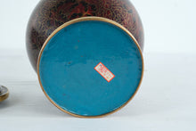 Load image into Gallery viewer, Cloisonné Enamel Ginger Jar with Floral Motif and Gilt Mounts
